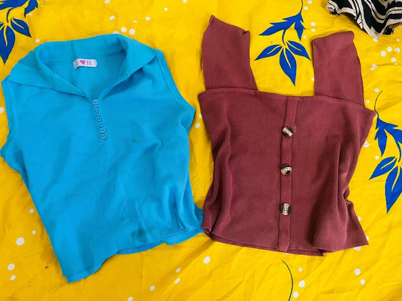 2crop Top Stretchable