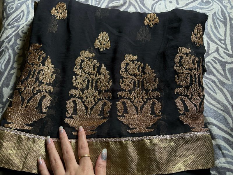 Black Party Wear Saree