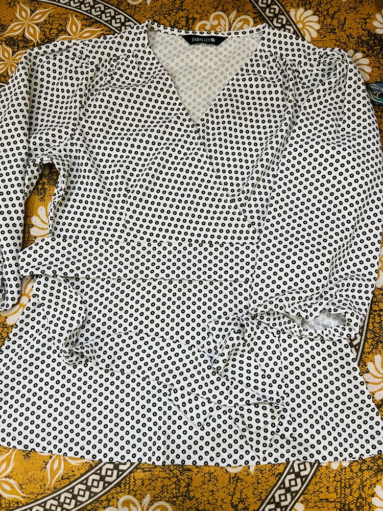 Peplum Top With Belt