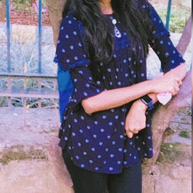 Dark Blue Short Top
