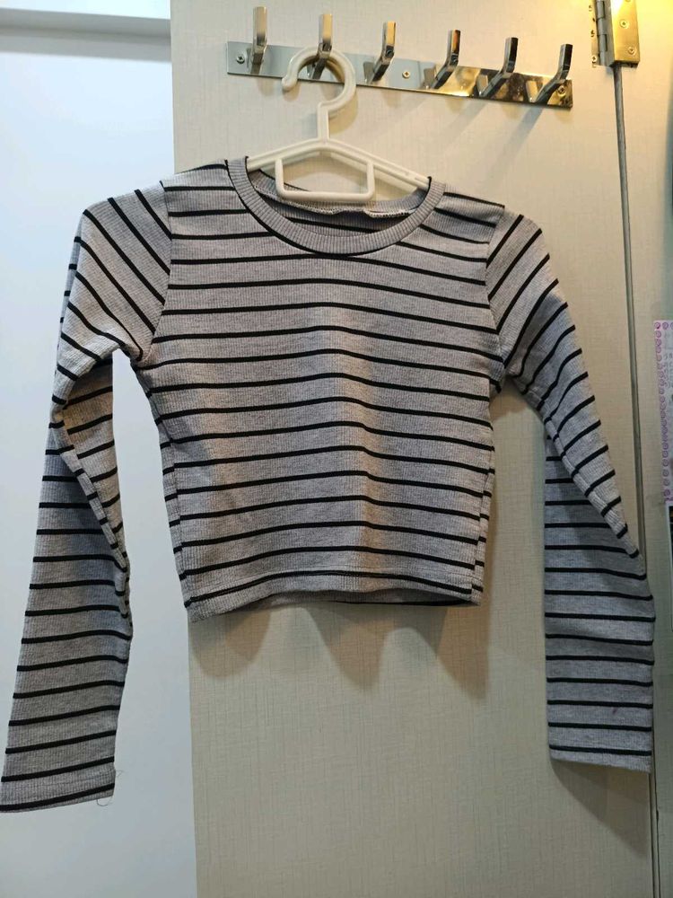 Striped Long Sleeve Top