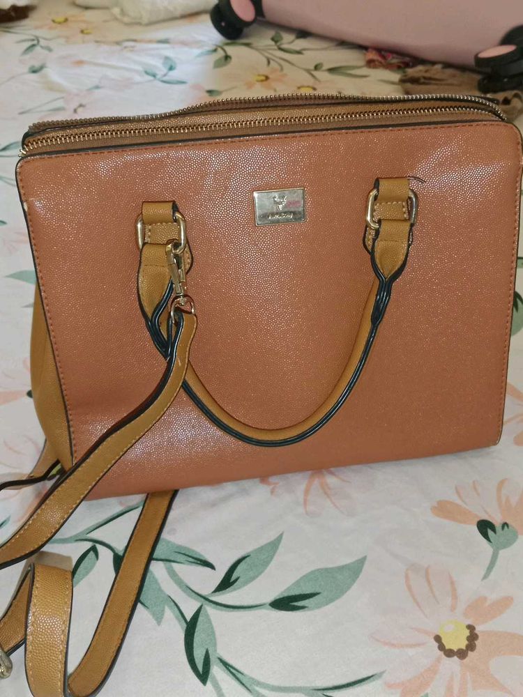 Stylish Brown Satchel Handbag