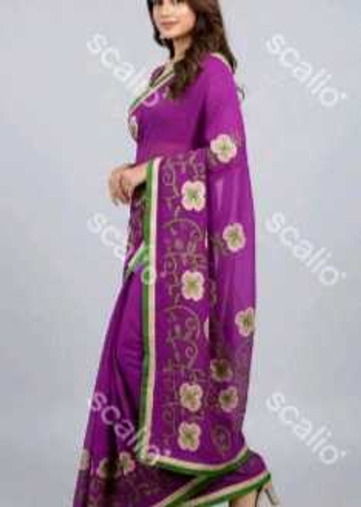 Elegant Purple Saree