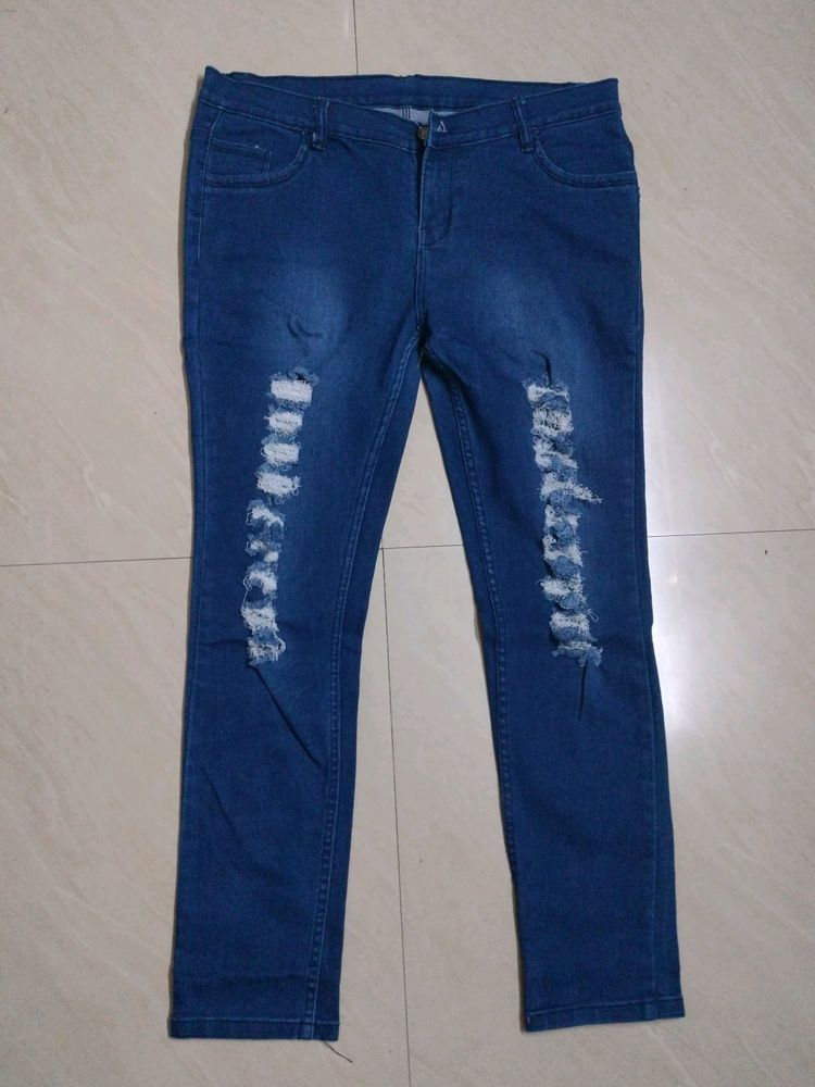 Ribbed Denim For Girl&#39;s