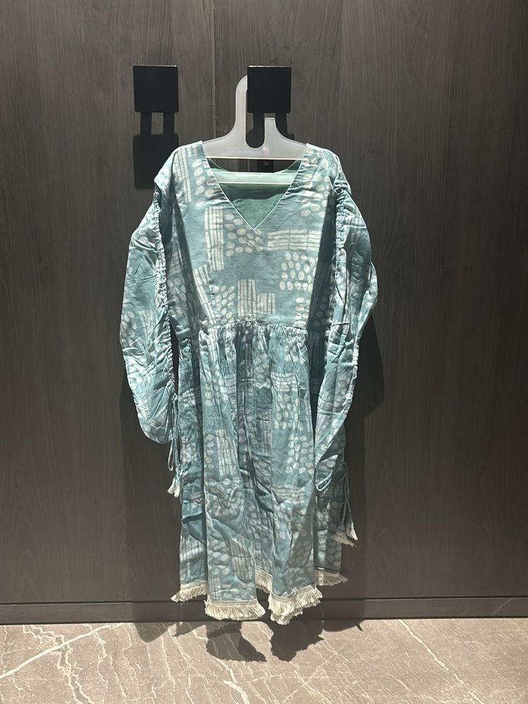 Sky Blue Summer Kurti