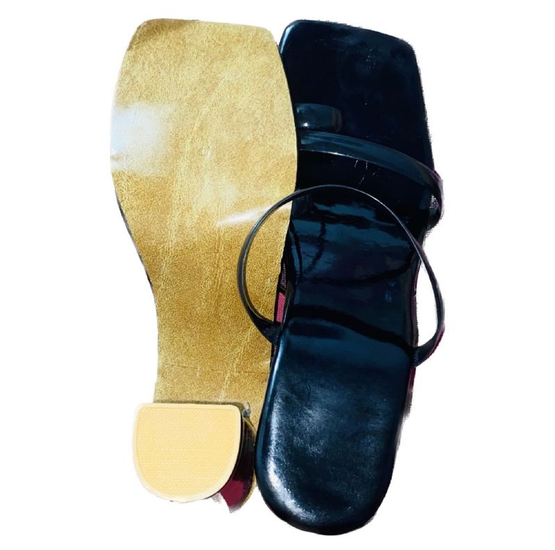 Minimalist Black Block Heel