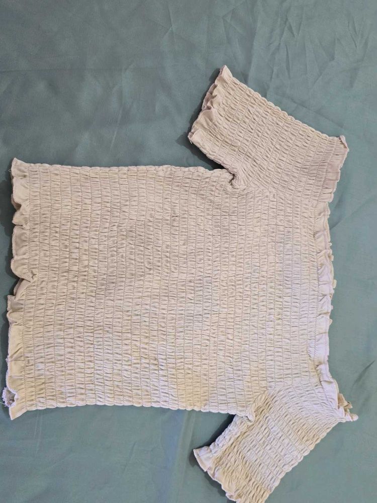 Smocked Crop Top