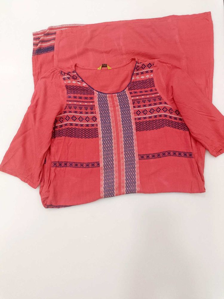 Embroidered Kurta Set Combo Of 2