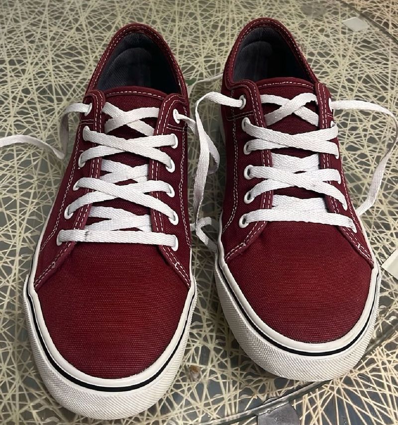 Decathlon Maroon Skateboarding Lace Up Sneakers