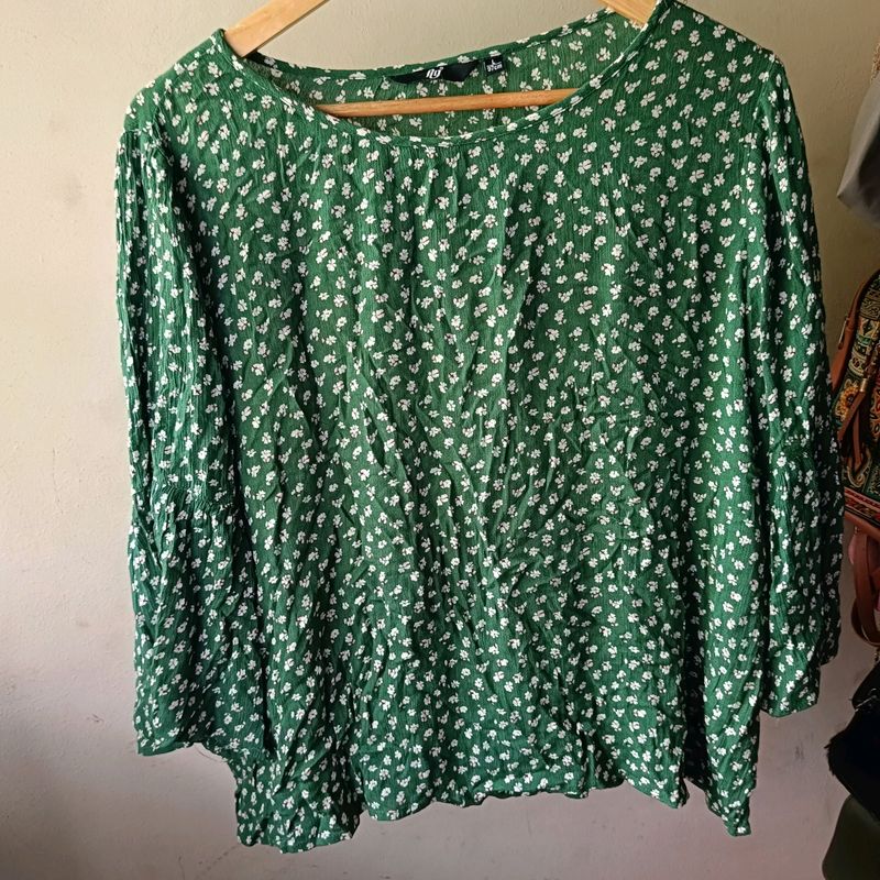 Fig Floral Print Top