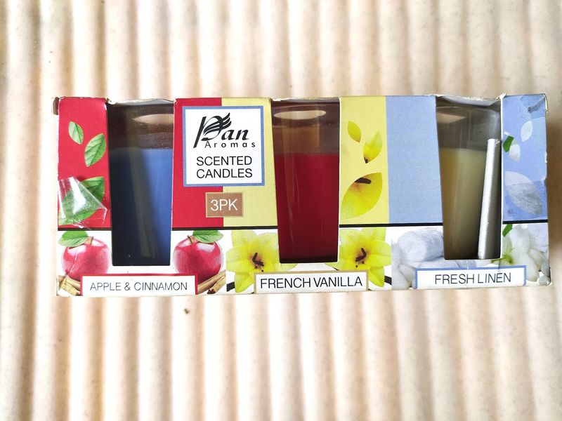 Scented Candles (Pack Of 3)