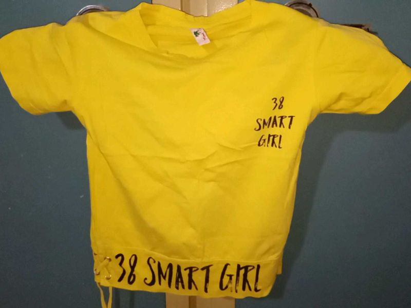 Yellow Smart Girl Tee