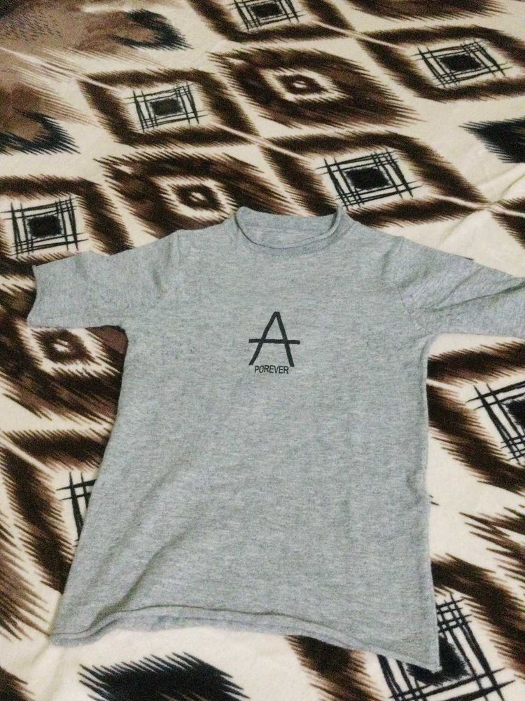 Gray 'A Forever' Tee Very soft and warm 🔥