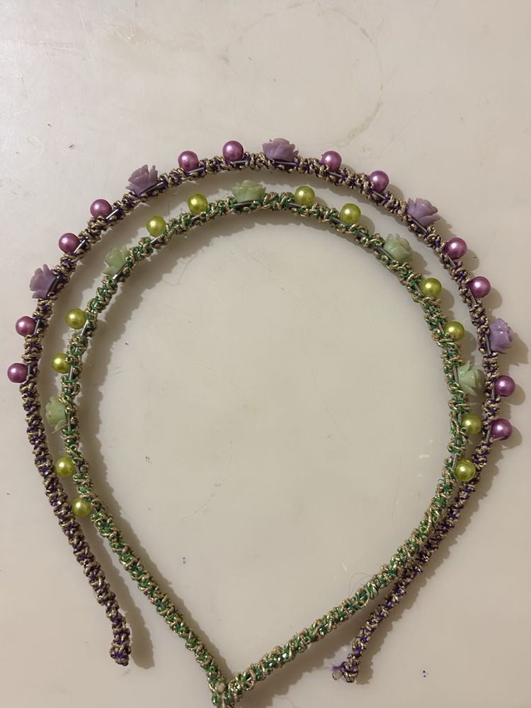 Floral Beaded Headbands