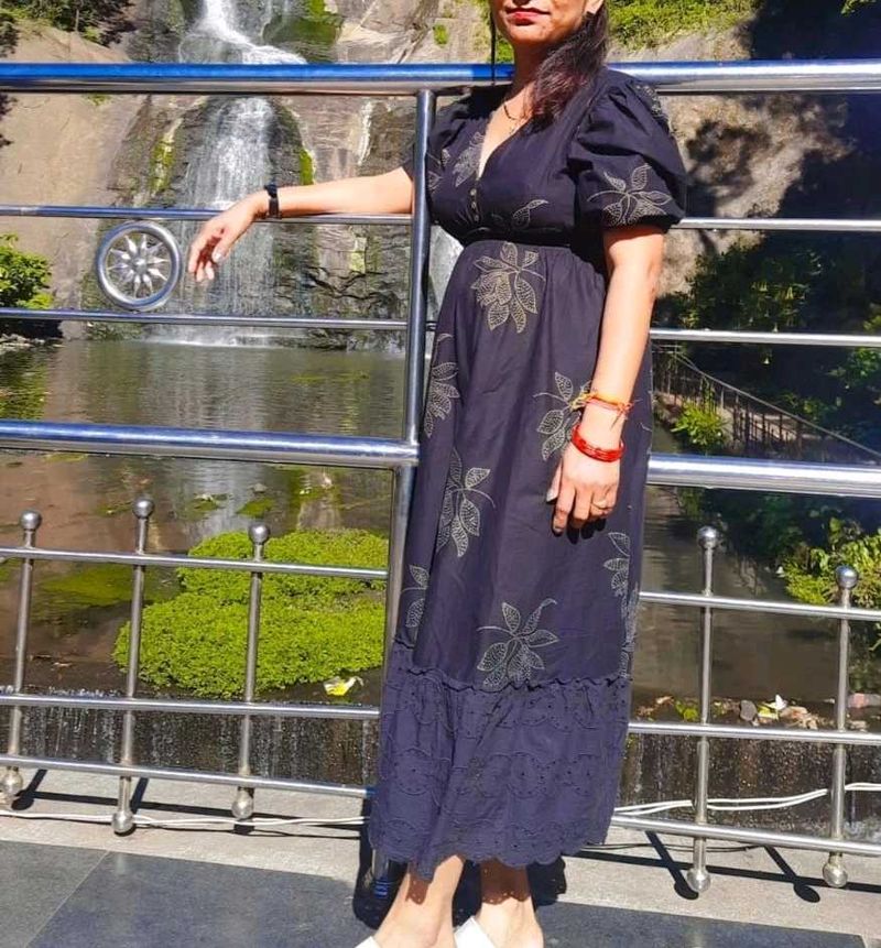 Floral Print Midi Dress