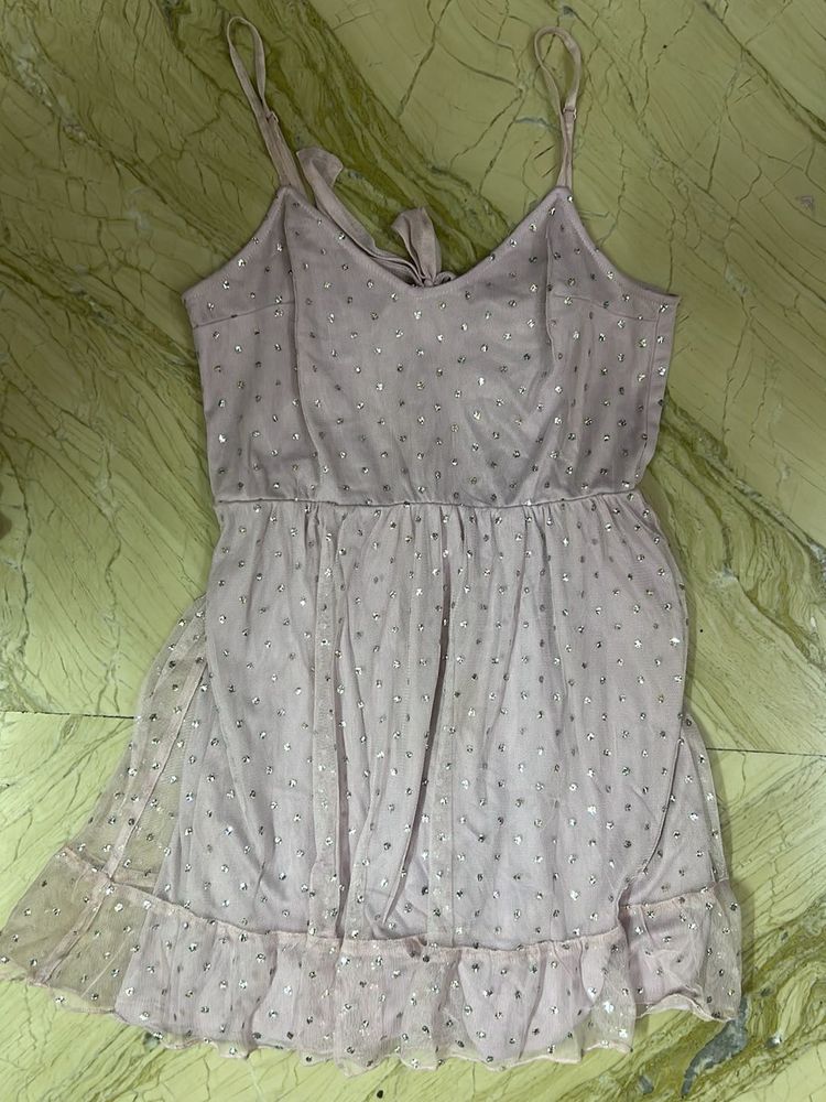 Sparkly Pink Mini Dress