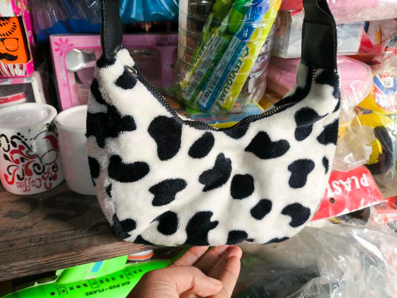 Cow Print Hobo Bag
