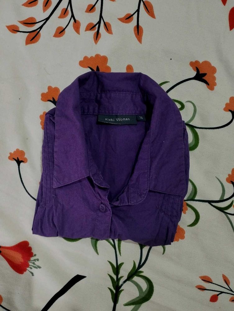 Kiabi Woman Purple Shirt - Size 38