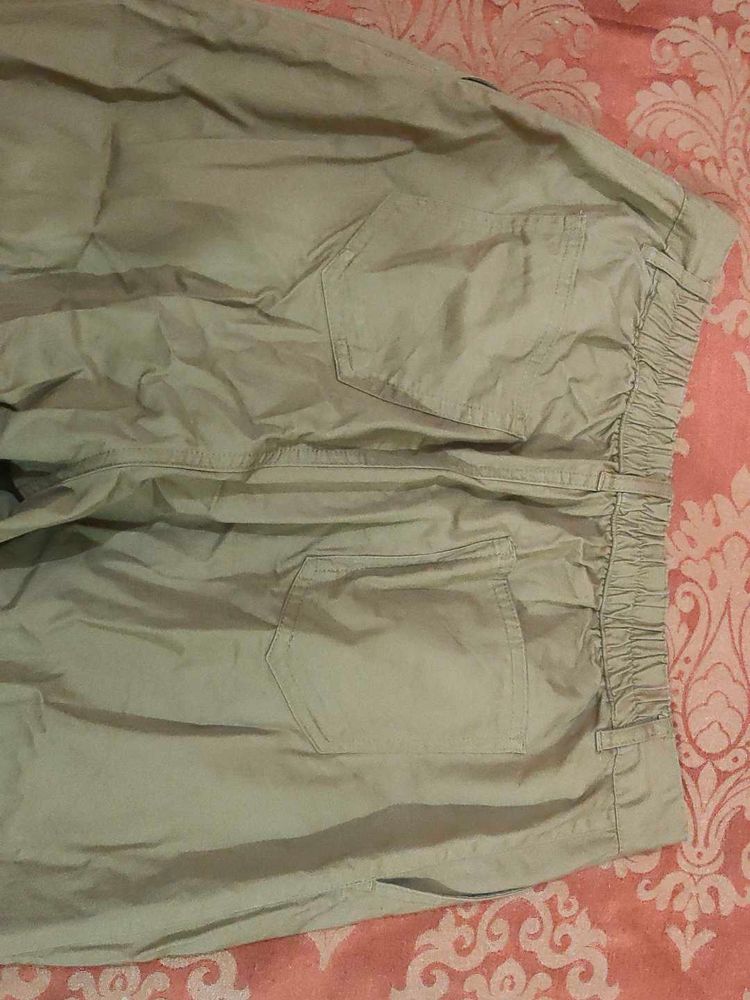 Flared Mid And High Waist Trouser