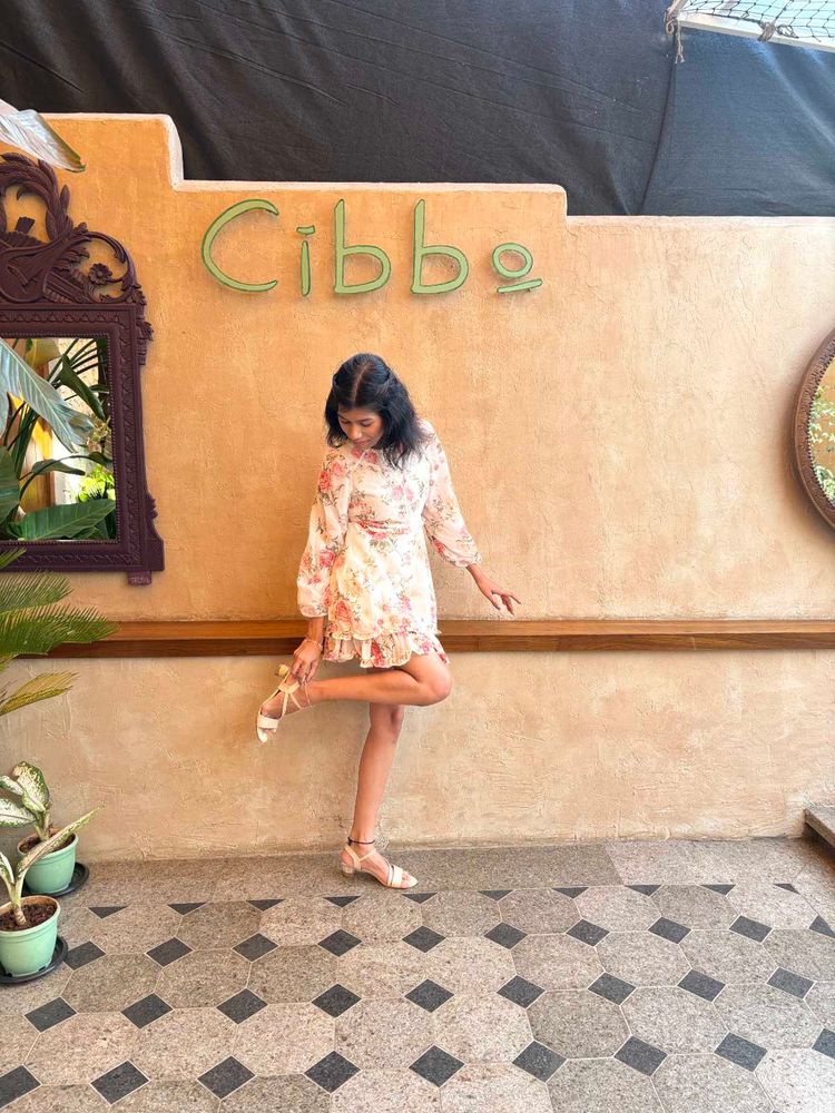 White Floral Dress