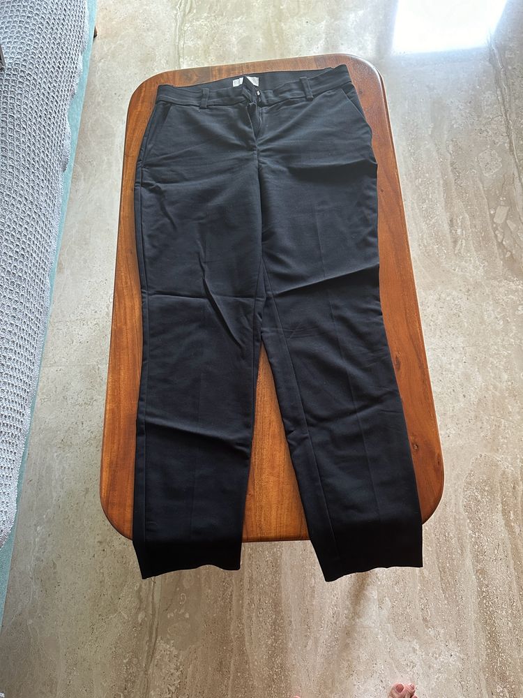 H&amp;M Black Cotton Trousers
