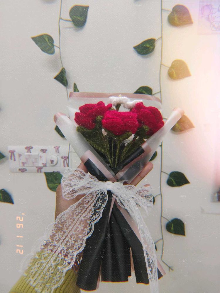 Crochet Rose Bouquet❤️