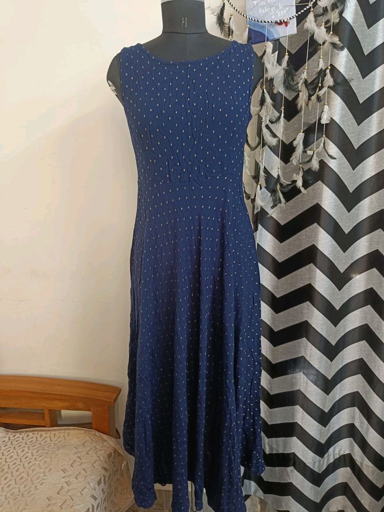 Blue Long Kurti