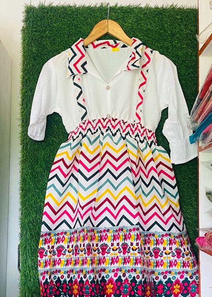Colorful Chevron Dress
