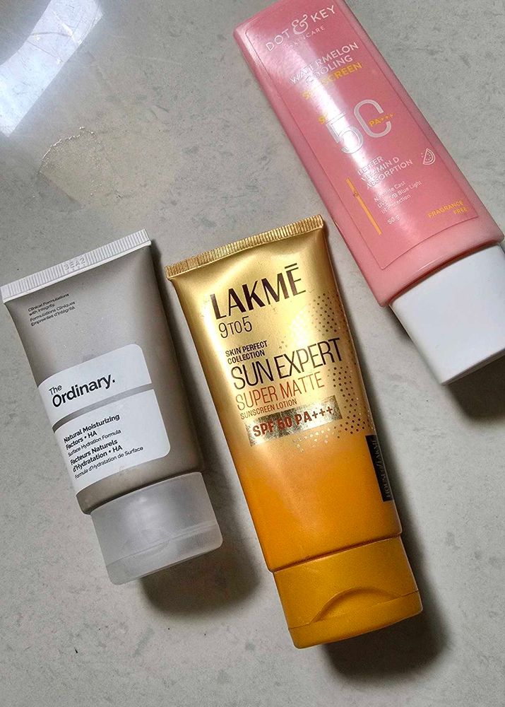 Combo Of 3 Sunscreen &amp; Moisturizer