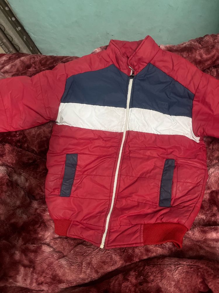 Stylish Red Padded Jacket