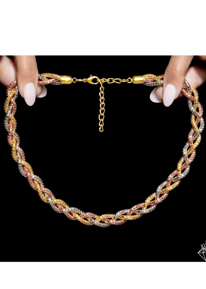 Brand new Tricolor Braided Necklace