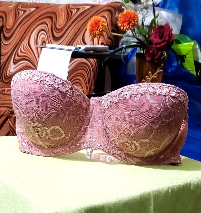 Demi Cup Lace Bra Pushup Underwire