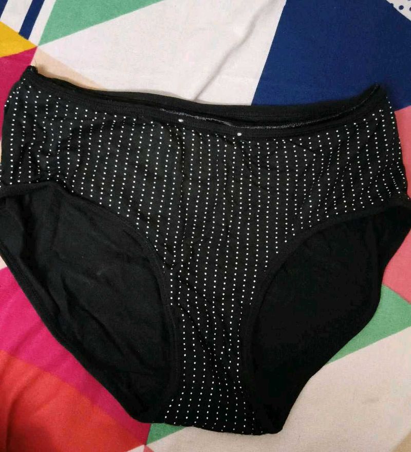 Black &amp; White Polka Dot Panties