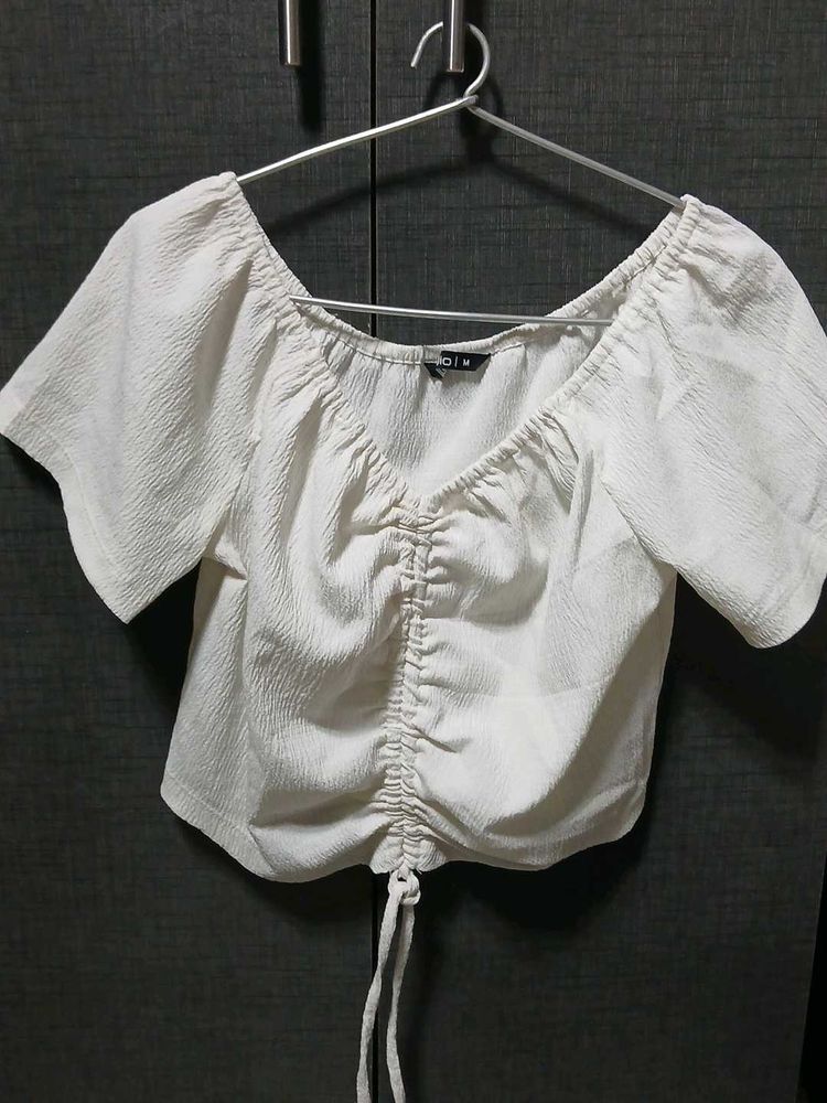 White Off-Shoulder Top