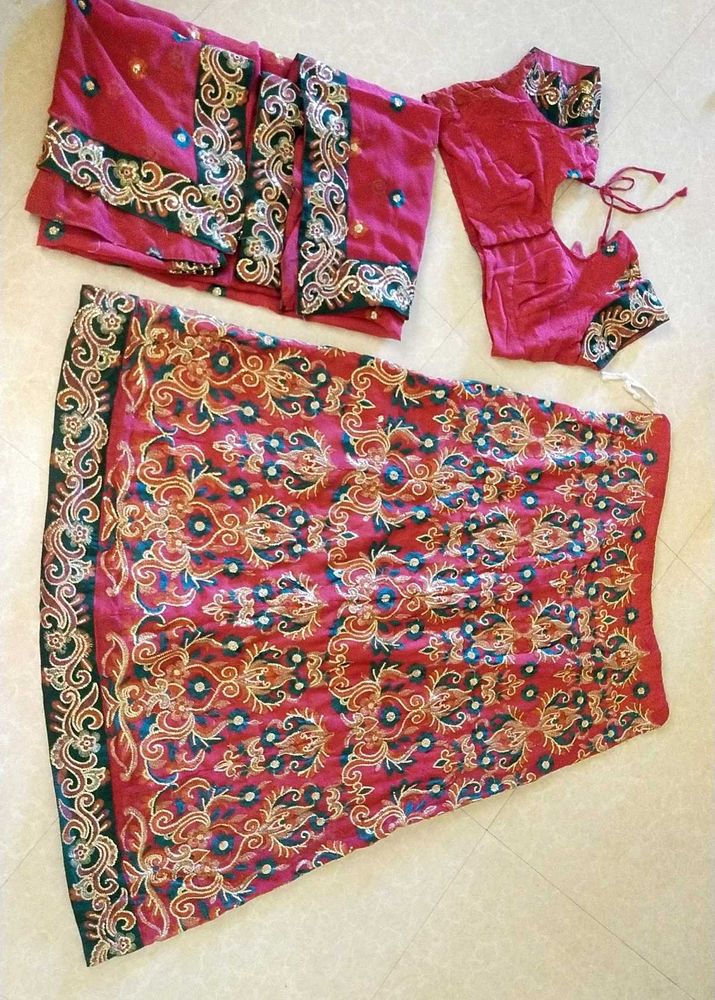 Embroidered Lehenga Choli Set