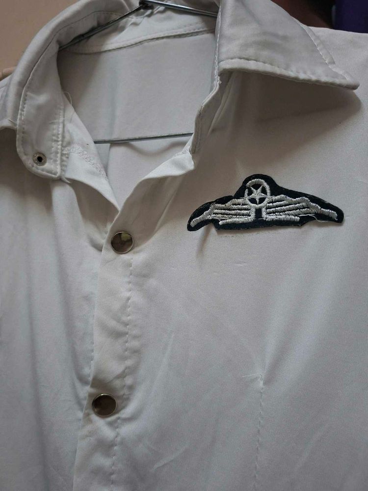 White Shirt with Emblem