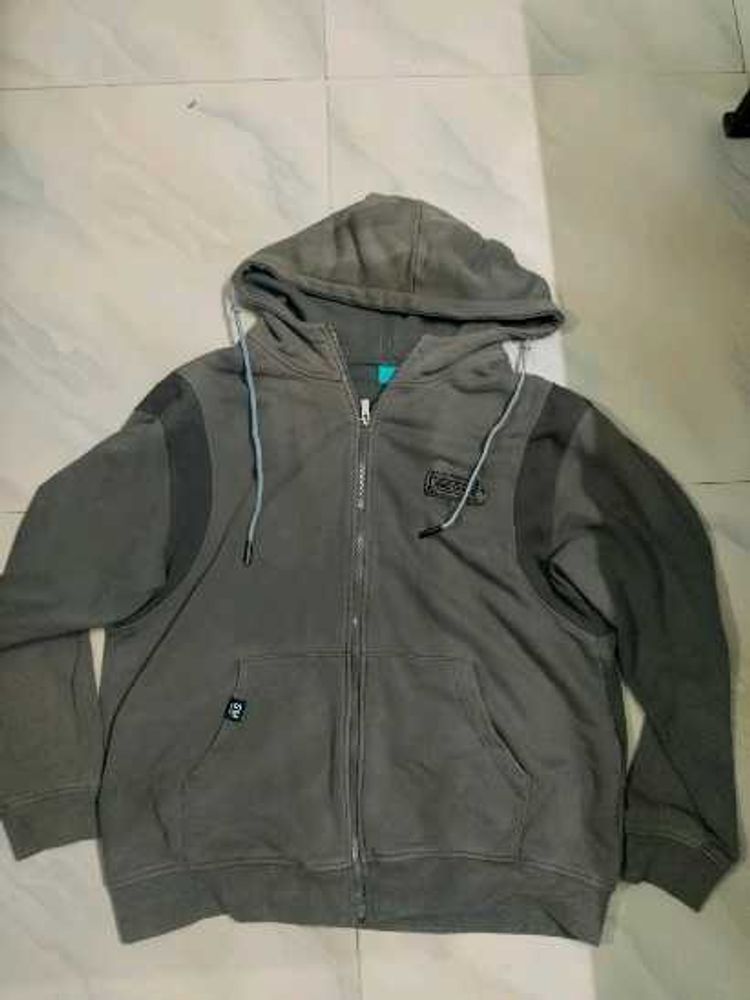 Gray Full-Zip Hoodie