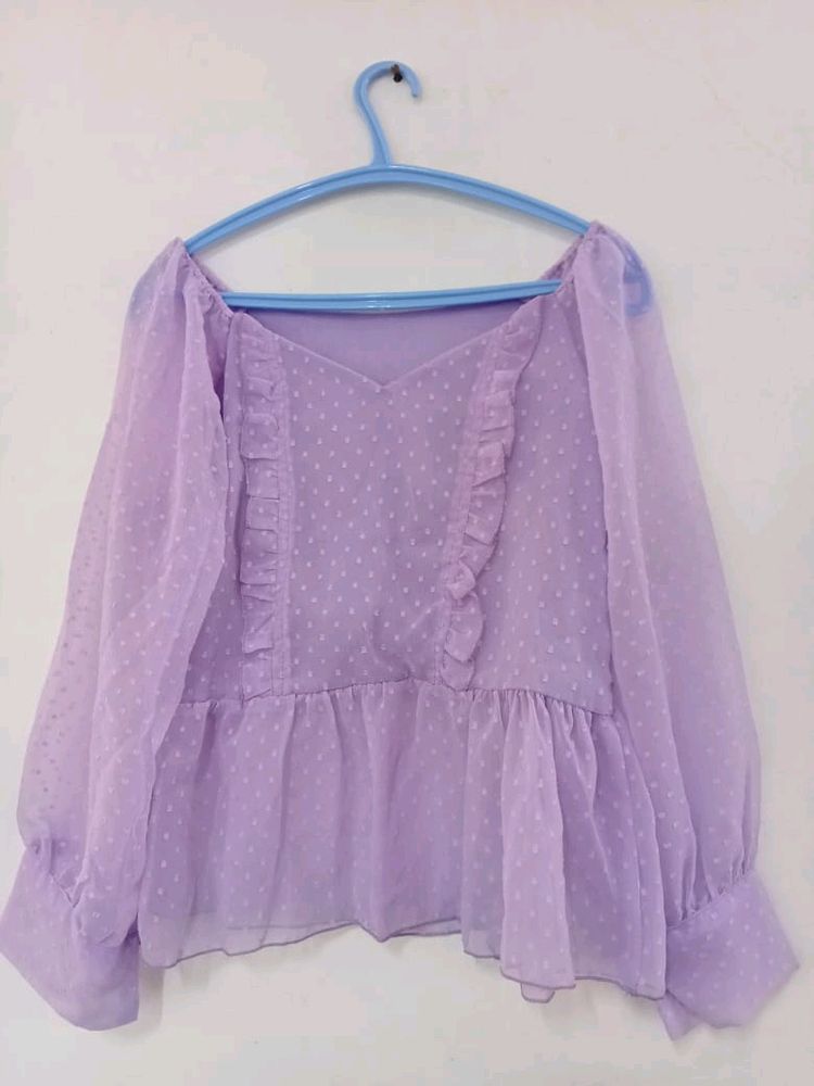 Women&#39;s Lavender Top