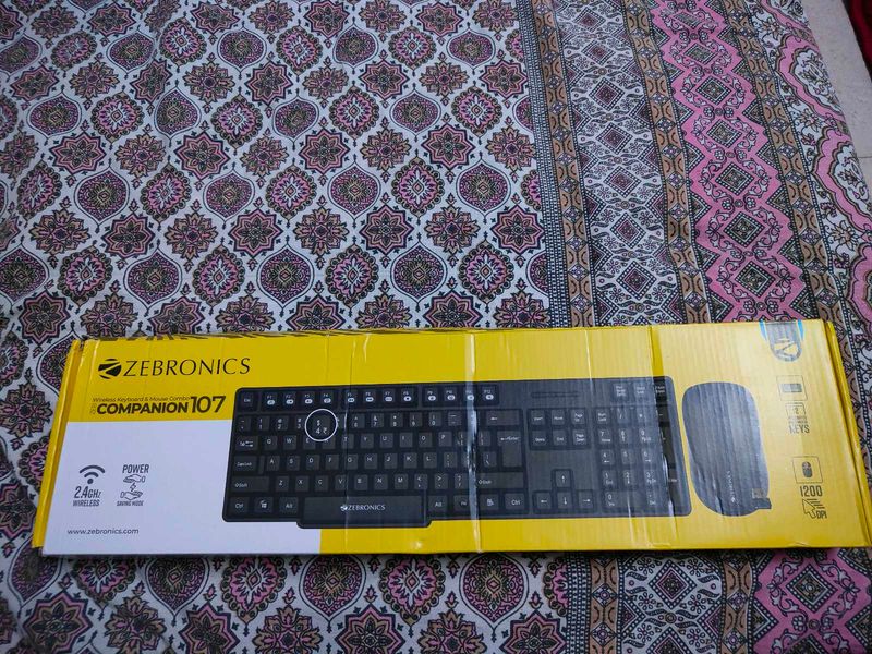 Zebronics Wireless Keyboard And Mouse Combo