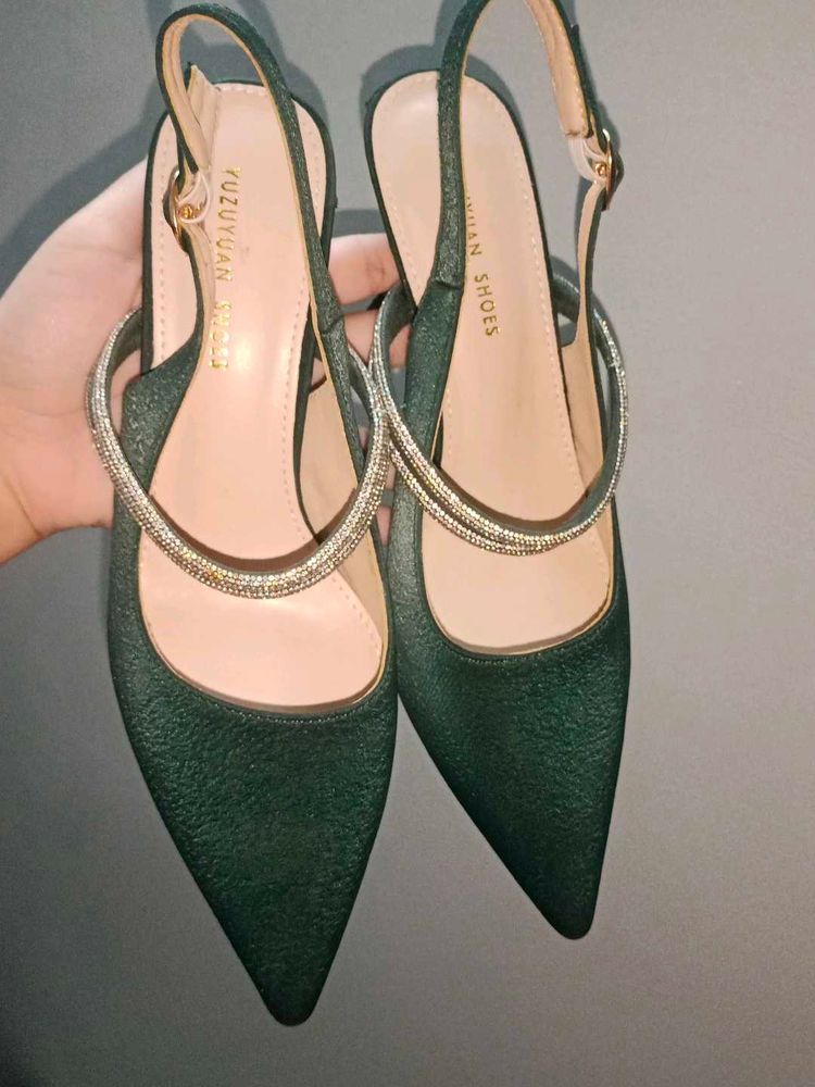 Emerald Green Heels
