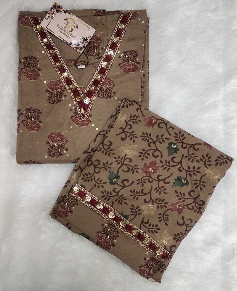 Rose Print Kurta Set