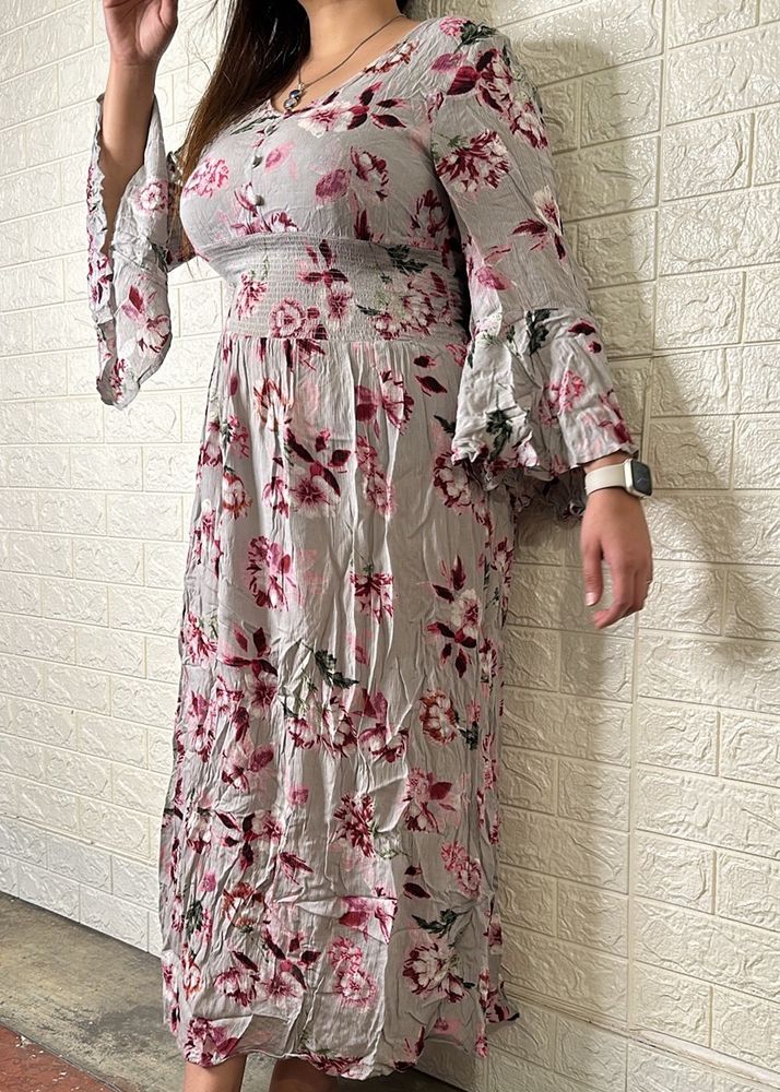 Floral Printed Maxi Dress