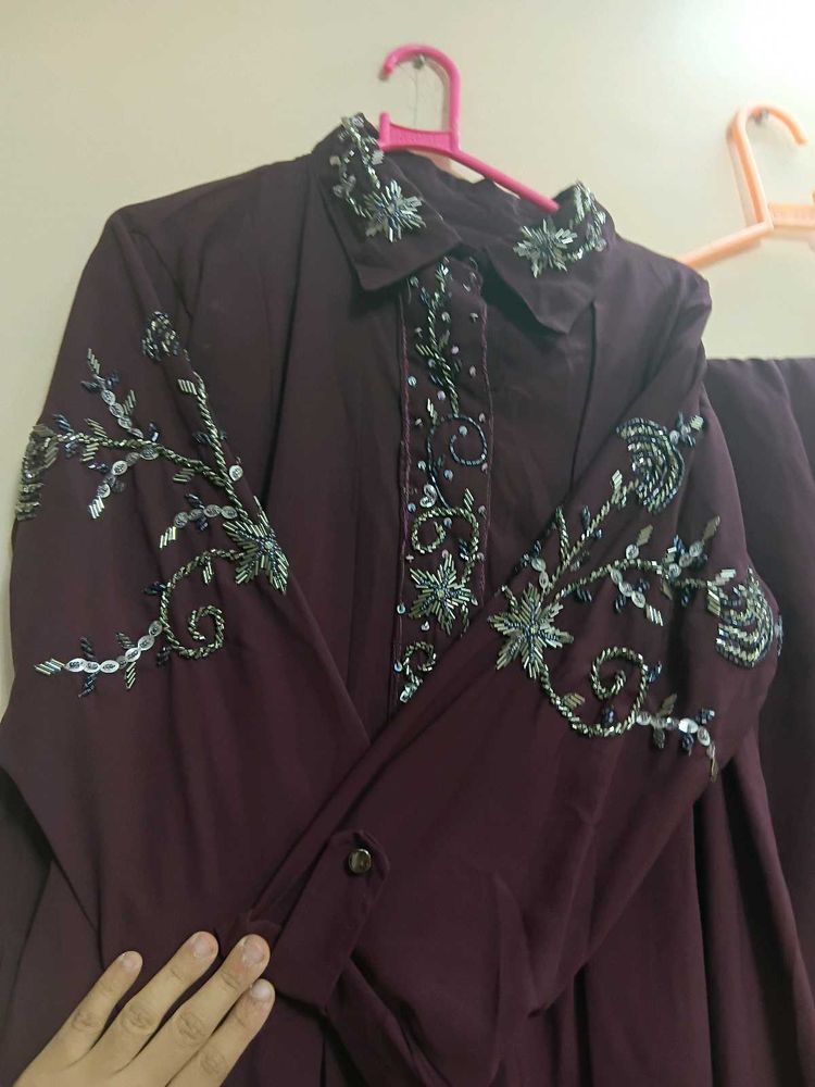 Handwork Peplum set with Dupatta