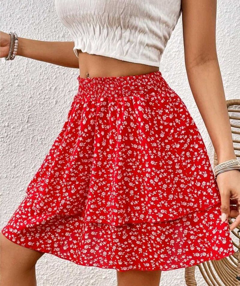 Red Cute Skirt