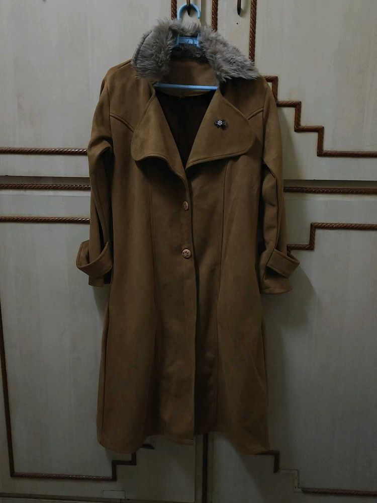 Elegant Brown Trench Coat
