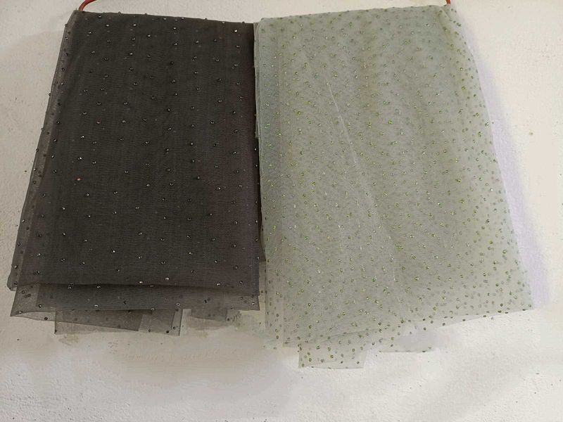 Sparkling Tulle Fabric - Two Colors