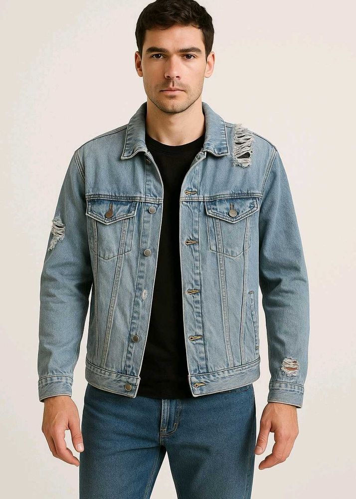 Distressed Denim Jacket