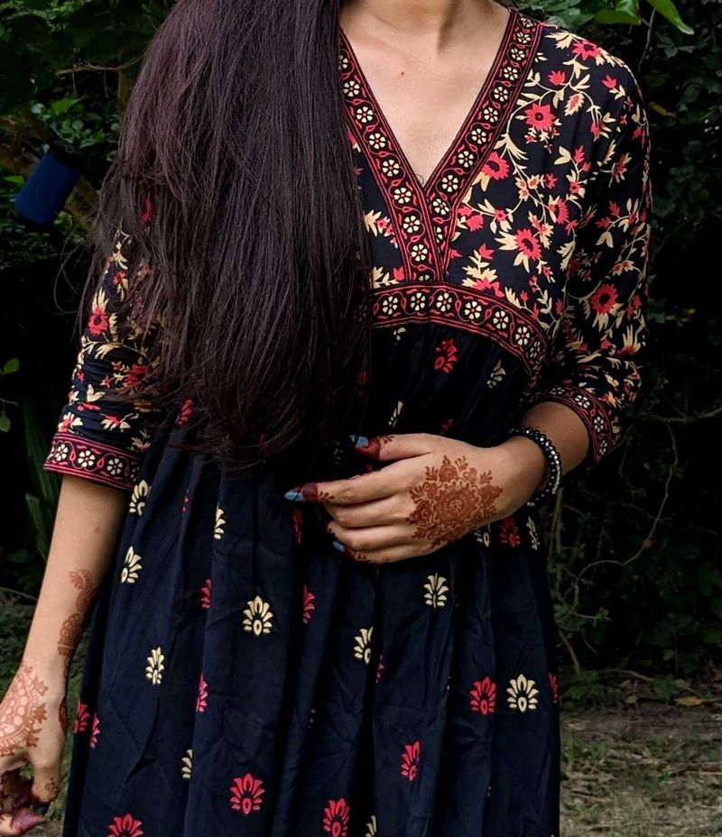 Trendy Habbu Beautifully Printed Anarkali