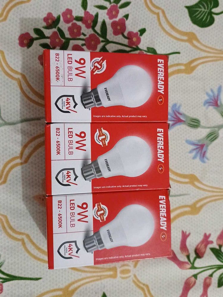 Eveready 9W LED Bulb (Combo of 3)