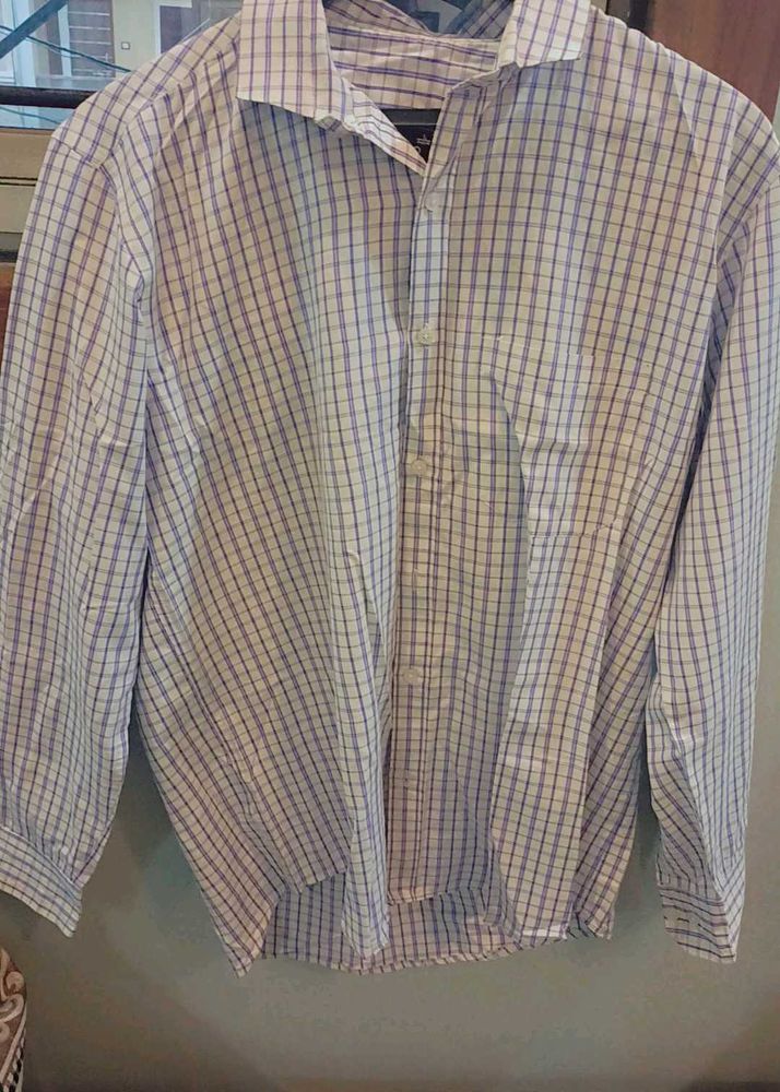 Checkered Button-Down Shirt